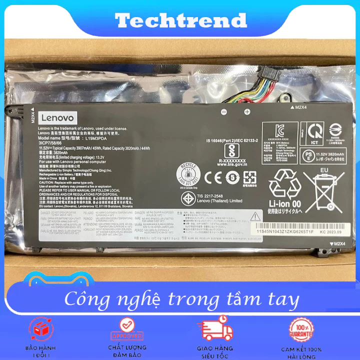 Pin laptop tương thích Lenovo Thinkbook 14 G2, Thinkbook 14 G3, Thinkbook 14 G4, Thinkbook 15 G2 L19D3PDA