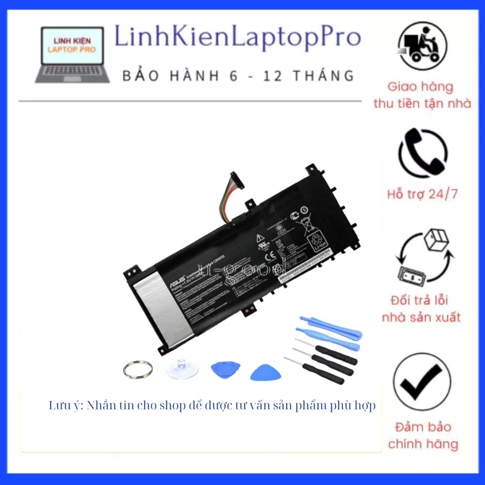Pin Laptop ASUS VivoBook S451 S451L K451 K451L V451 V451L, B41N1304 ...
