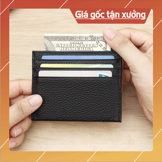 Ví bỏ thẻ , cardholder da bò ý cao cấp bảo hành 12 tháng.