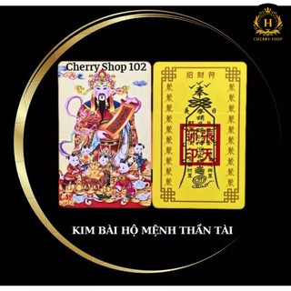 [HÀNG CHUẨN] Kim Bài Thần Tài Bỏ Bóp Ví, Bàn Thờ, Két Sắt - Khai Mở Cung Tài Lộc - Mở tài lộc, Rước lộc vào nhà