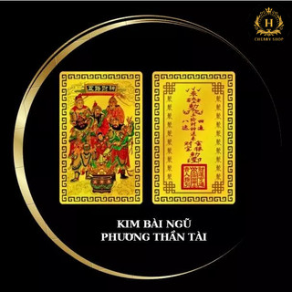 🌟Kim bài Ngũ Phương Thần Tài -🌟 Khai vận – Mở cung tài lộc – Thu hút may mắn, hanh thông sự nghiệp
