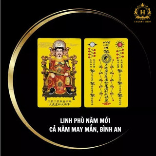 Phù Năm Mới- Tài Lộc, May Mắn, Hộ Mệnh Phong Thuỷ, Bình An, Phù Hộ Sức Khỏe ( để ốp Điện Thoại, ví,...)