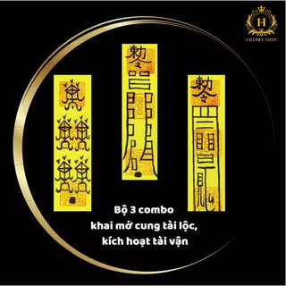 Bộ 3 Vận Tài, Vượng Lộc - Kinh Doanh Thịnh Vượng, Buôn Bán Đắt Hàng, Làm Ăn Thuận Lợi - Linh Phù Phong Thủy