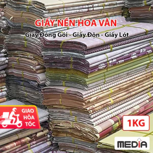 Giấy Nền Họa Tiết (1KG), giấy độn giày nhét giày Giấy gói hàng giấy nhét túi xách giấy nền giá rẻ