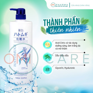 Nước Dưỡng Ẩm/ Lotion Làm Sáng Da Reihaku Hatomugi Lotion Nhật Bản (500ml)