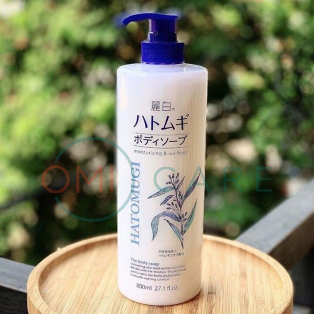 Ảnh Sữa Tắm Dưỡng Ẩm Và Làm Sáng Da Reihaku Hatomugi Body Soap (800ml) 3
