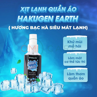 Xịt Lạnh Quần Áo Làm Mát Cơ Thể Hakugen Nhật Bản Nhiều Mùi Hương 100ml