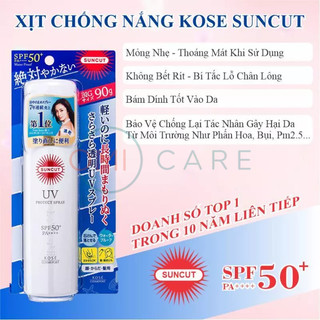 Xịt Chống Nắng Suncut Kosé Nhật Bản SPF 50+PA++++ (Chai 90g)
