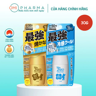 Kem Chống Nắng Chống Thấm Nước, Lâu Trôi Omi Sunbears SPF 50+ PA++++ (30G)