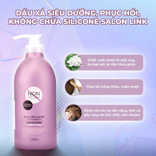 Dầu Gội - Xả Nhật Không Chứa Silicone Salon Link Chuyên Dùng Cho Tóc Khô Hư Tổn, Uốn, Nhuộm (1000ml)