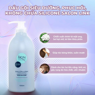 Dầu Gội - Xả Nhật Không Chứa Silicone Salon Link Chuyên Dùng Cho Tóc Khô Hư Tổn, Uốn, Nhuộm (1000ml)