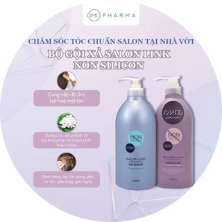 Dầu Gội - Xả Nhật Không Chứa Silicone Salon Link Chuyên Dùng Cho Tóc Khô Hư Tổn, Uốn, Nhuộm (1000ml)