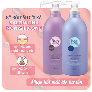 Dầu Gội - Xả Nhật Không Chứa Silicone Salon Link Chuyên Dùng Cho Tóc Khô Hư Tổn, Uốn, Nhuộm (1000ml)