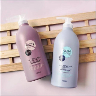 Dầu Gội - Xả Nhật Không Chứa Silicone Salon Link Chuyên Dùng Cho Tóc Khô Hư Tổn, Uốn, Nhuộm (1000ml)