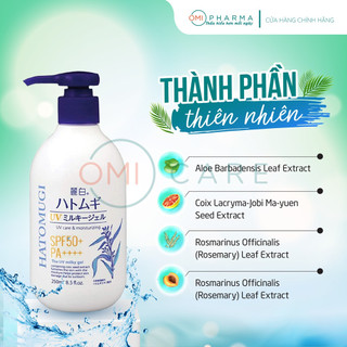 Sữa Dưỡng Thể Và Kem Chống Nắng, Dưỡng Ẩm Và Làm Sáng Da Reihaku Hatomugi SPF50+ PA++++ Nhật Bản