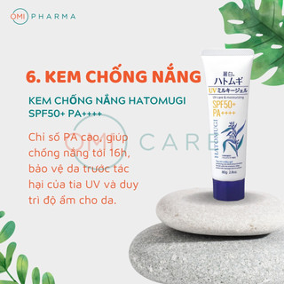 Kem Chống Nắng Dưỡng Ẩm Và Làm Sáng Da REIHAKU Hatomugi SPF50+ PA++++ 80g