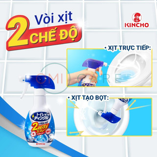 Nước Tẩy Rửa Bồn Cầu Với Vòi Xịt Đa Năng Kincho 300ml