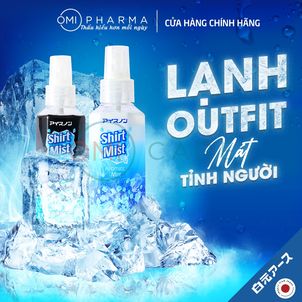 Ảnh Xịt Lạnh Quần Áo Làm Mát Cơ Thể Hakugen Nhật Bản Hương Bạc Hà Mát Lạnh 100ml 3