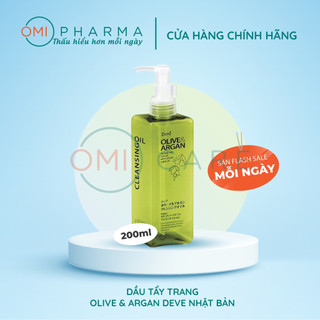 Dầu Tẩy Trang Chiết Xuất Dầu Olive & Argan Deve Clean sing Oil 500ml & 200ml