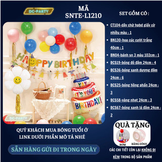 Set trang trí sinh nhật trẻ em hình bánh sinh nhật SNTE-L1210