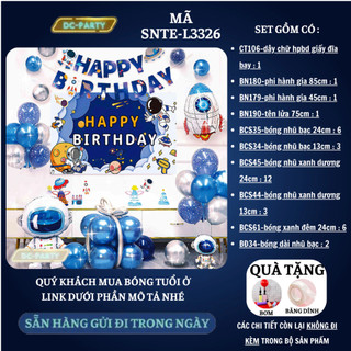Set trang trí sinh nhật trẻ em hình phi hành gia SNTE-L3326
