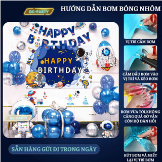 Set trang trí sinh nhật trẻ em hình phi hành gia SNTE-L3326