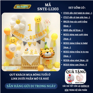 Set trang trí sinh nhật trẻ em hình hổ SNTE-L1203