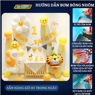 Set trang trí sinh nhật trẻ em hình hổ SNTE-L1203