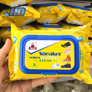 Khăn lau giày snacker, giấy ướt lau túi xách giày dép , khăn giấy vệ sinh giày túi xách balo