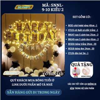 Set trang trí sinh nhật người lớn SNNL-9-10 KIỂU 2
