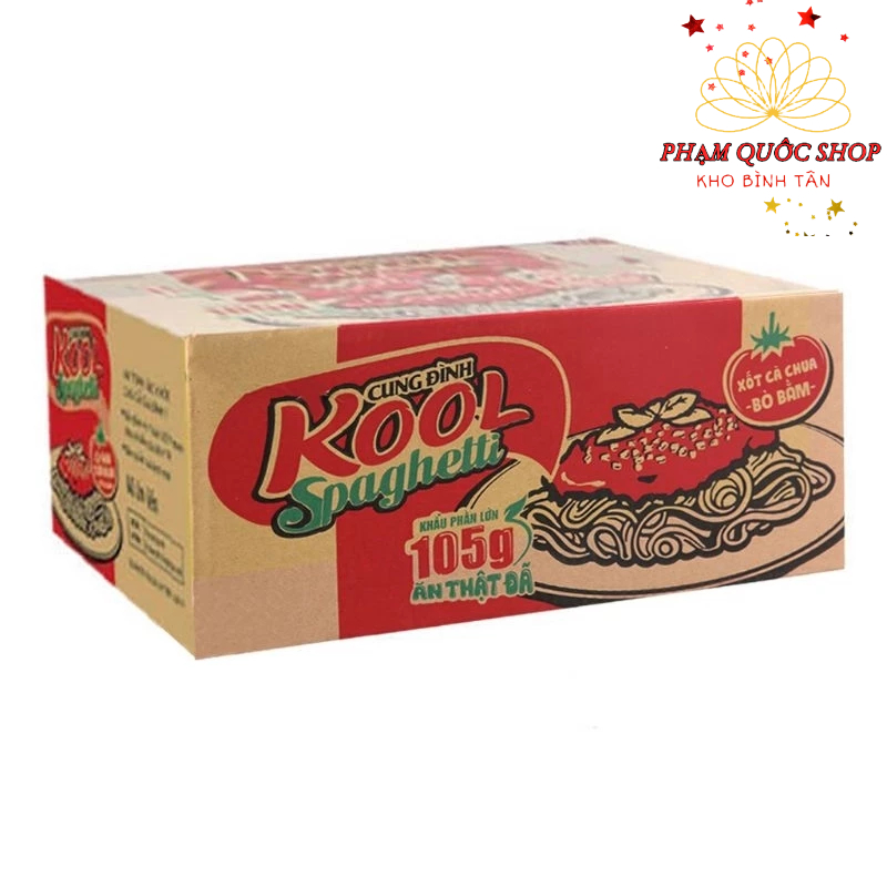 Thùng 12 tô mì trộn Cung Đình Kool Spaghetti 105g | Shopee Việt Nam