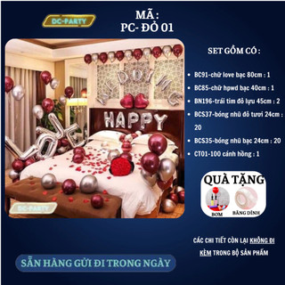 Set trang trí phòng cưới PC-ĐỎ 01