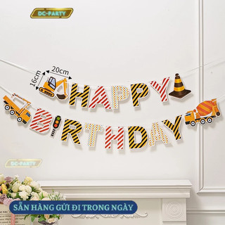 Dây chữ happy birthday bằng dạ, giấy DC PARTY