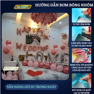 Set trang trí phòng cưới PC-HỒNG GOLD 02