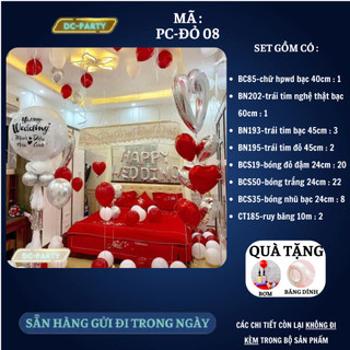 Set trang trí phòng cưới PC-ĐỎ 08