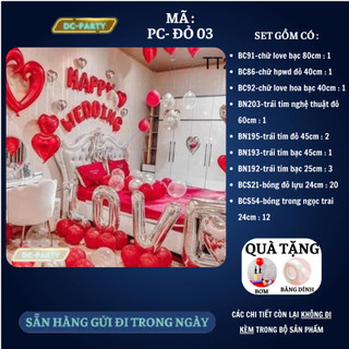 Set trang trí phòng cưới PC-ĐỎ 03