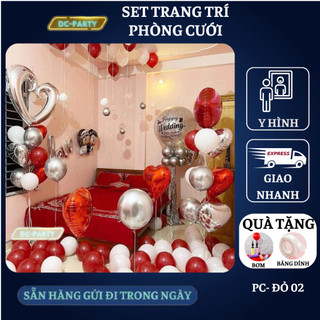 Set trang trí phòng cưới PC-ĐỎ 02