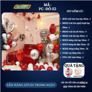 Set trang trí phòng cưới PC-ĐỎ 02