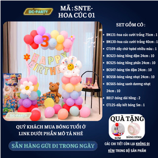 Set trang trí sinh nhật trẻ em SNTE-HOA CÚC 01