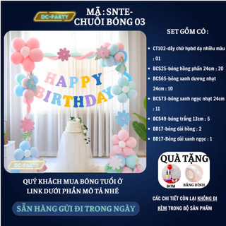 Set trang trí sinh nhật trẻ em SNTE-CHUỖI BÓNG 03