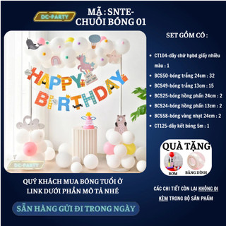 Set trang trí sinh nhật trẻ em SNTE-CHUỖI BÓNG 01