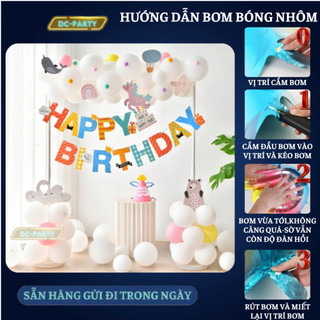 Set trang trí sinh nhật trẻ em SNTE-CHUỖI BÓNG 01