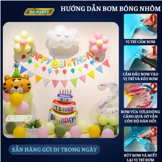 Set trang trí sinh nhật trẻ em hình bánh sinh nhật SNTE-BÁNH SN 02