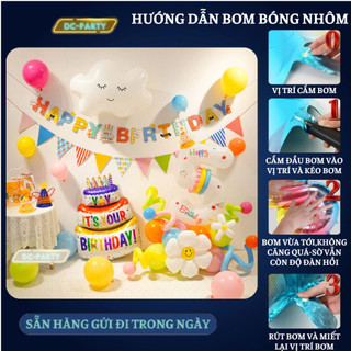 Set trang trí sinh nhật trẻ em hình bánh sinh nhật SNTE-BÁNH SN 01