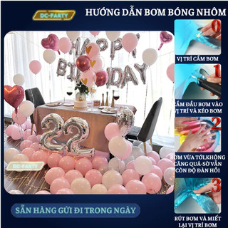 Set trang trí sinh nhật người lớn SNNL-HỒNG 01