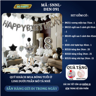 Set trang trí sinh nhật người lớn SNNL-ĐEN 09