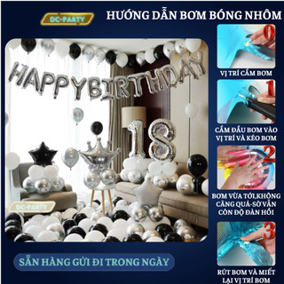 Set trang trí sinh nhật người lớn SNNL-ĐEN 09