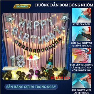 Set trang trí sinh nhật người lớn SNNL-ĐEN 08