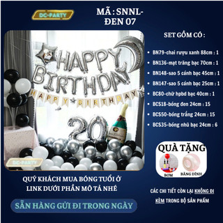 Set trang trí sinh nhật người lớn SNNL-ĐEN 07