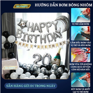 Set trang trí sinh nhật người lớn SNNL-ĐEN 07